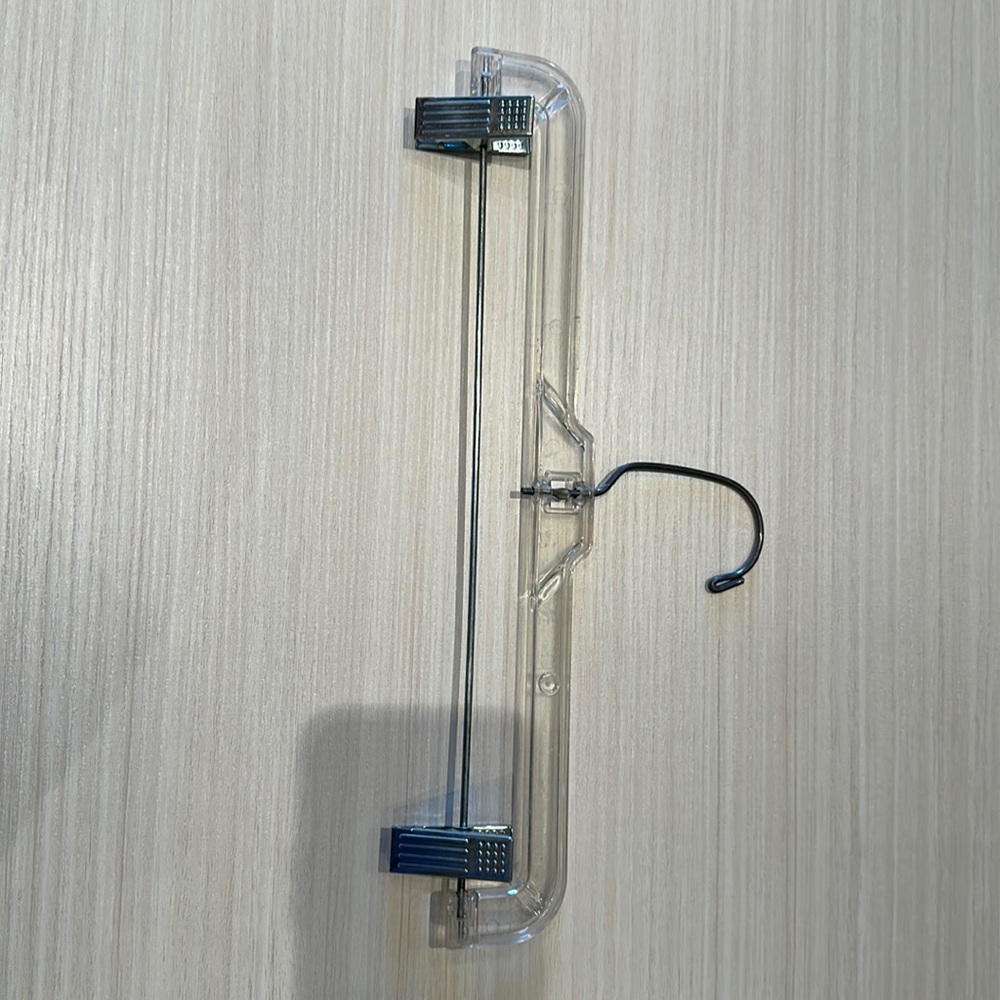 12 acrylic pant/skirt hangers